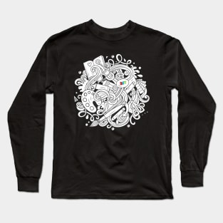 Sketchy Art Design 2 - Artists Long Sleeve T-Shirt